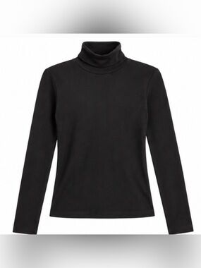 Zara Black Long Sleeve Turtleneck Shirt